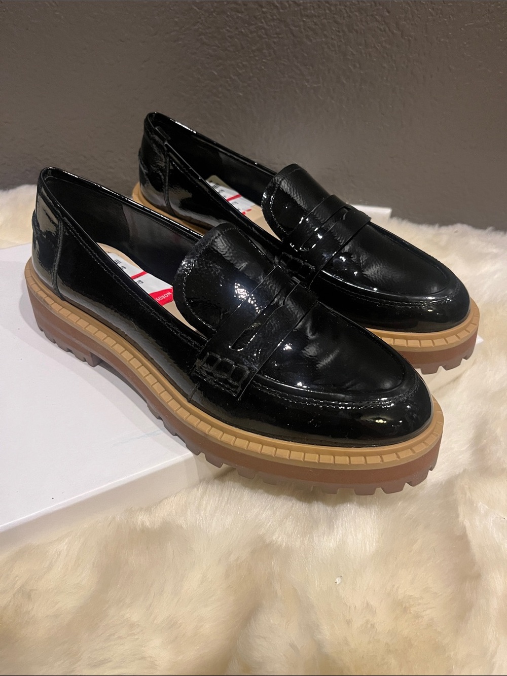 Vince camuto patent penny loafer